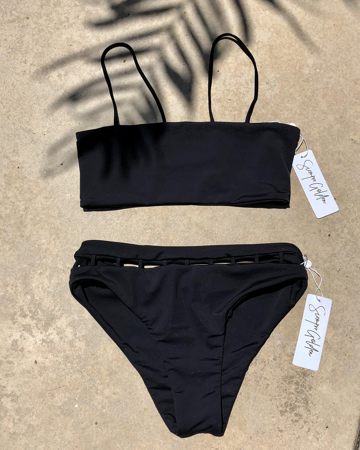 Midnight Black - Mini Bikini Bottom