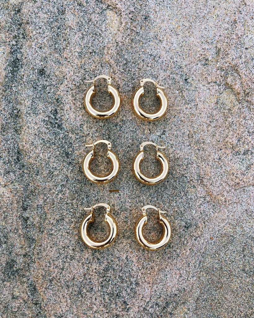 Gold Mini Hoops Earrings