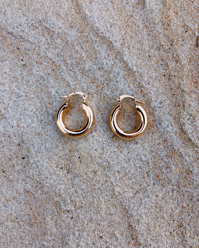 Gold Mini Hoops Earrings